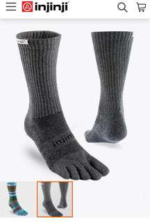 Injinji Unisex Trail midweight toe sock Crew
