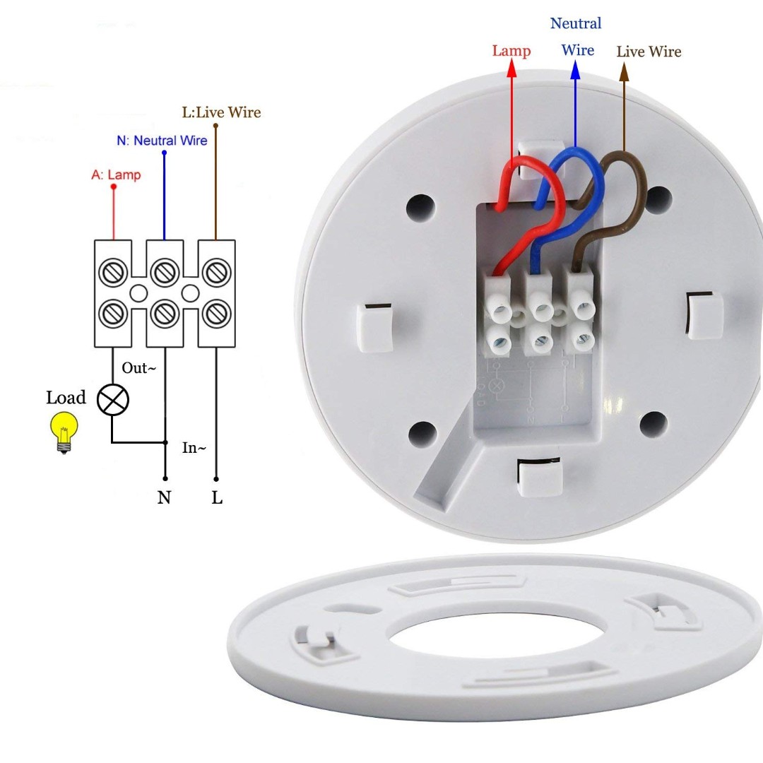 1035. 360 degree PIR Motion Movement Sensor Switch SK037 220240V 1200W