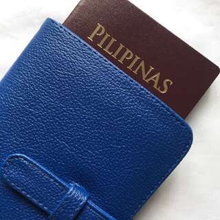Royal Blue Passport Holder