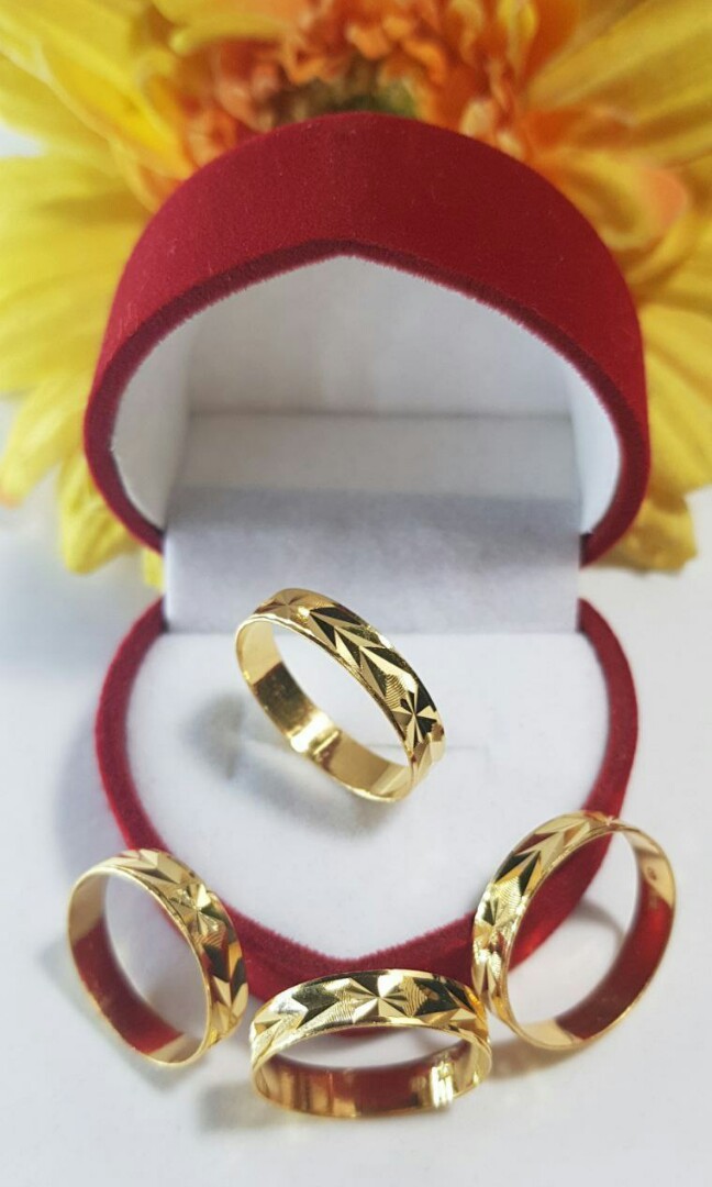 916 Gold Cincin Belah Rotan 1 38g Women S Fashion Jewelry Organisers Body Jewelry On Carousell