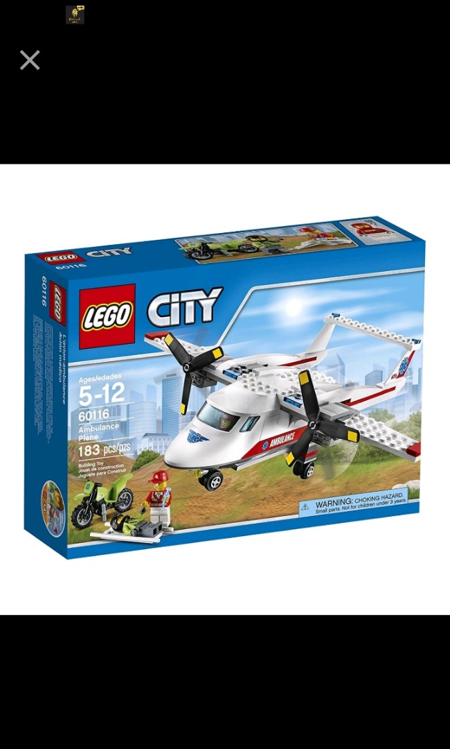 lego 60116 city ambulance plane