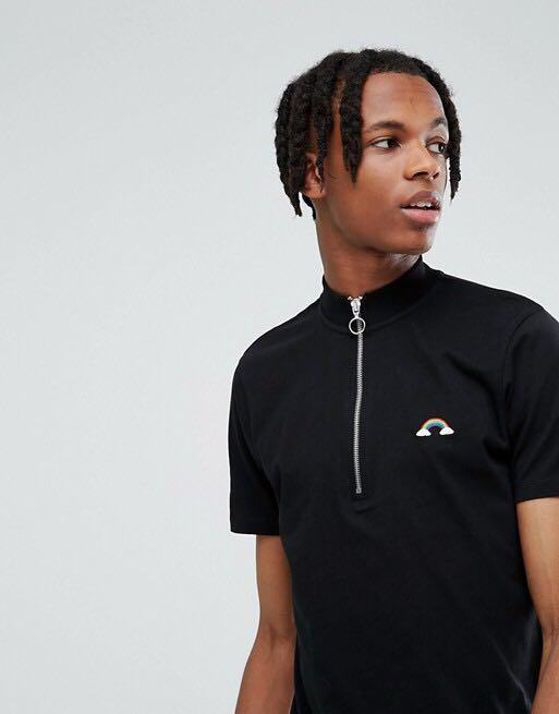 Rainbow mock neck shop