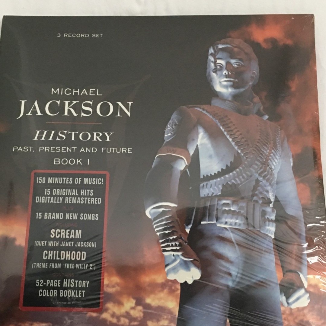 1995 US Pressing MICHAEL JACKSON History LP Vinyl 3 Record Set