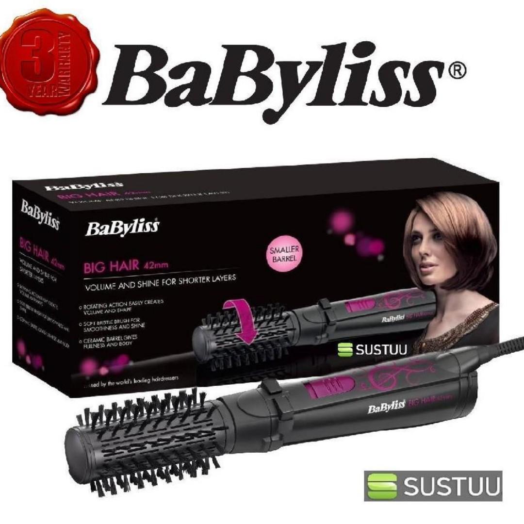 NO BOX POSTAGE ONLY BABYLISS 2777U Rotating Hair Multi Directional Hair Brush 42MM