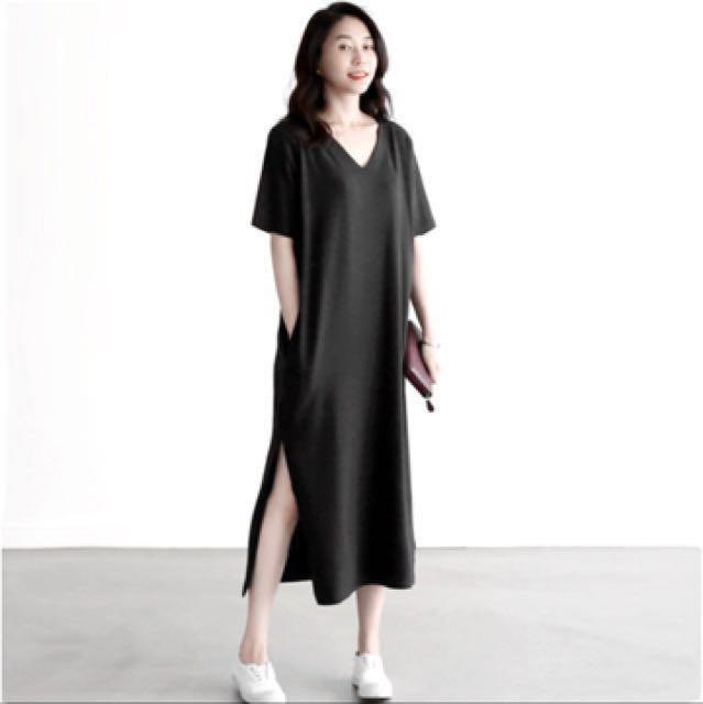 BNIP Maxi T-shirt Dress w Pockets