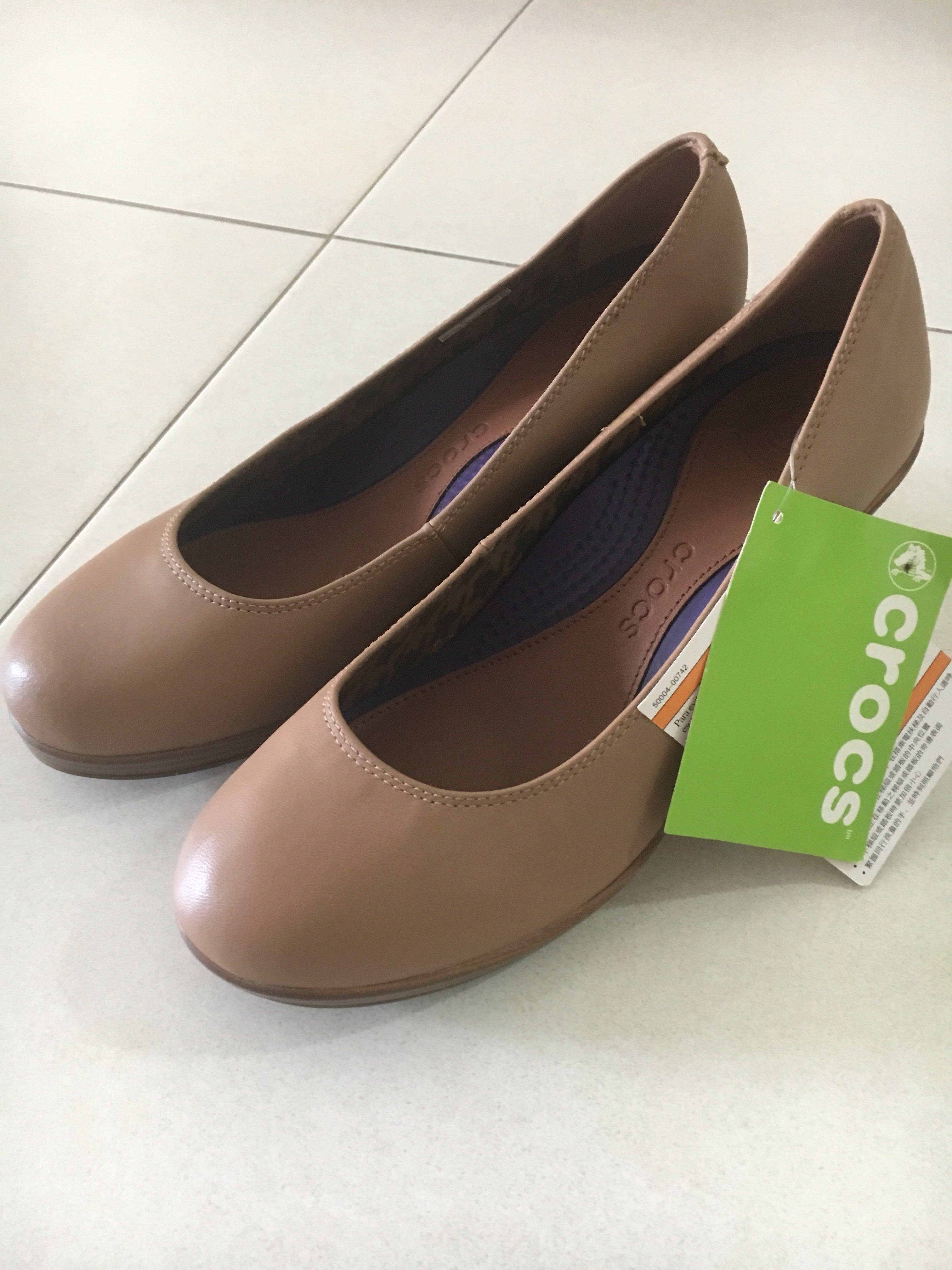 crocs closed toe wedge