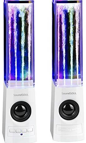 SoundSOUL Fountain Dancing Bluetooth Speakers, Black