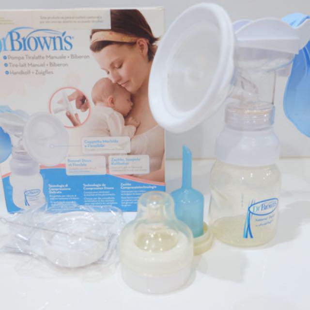 Dr Browns Manual Breast Pump Babies Kids Nursing Feeding On