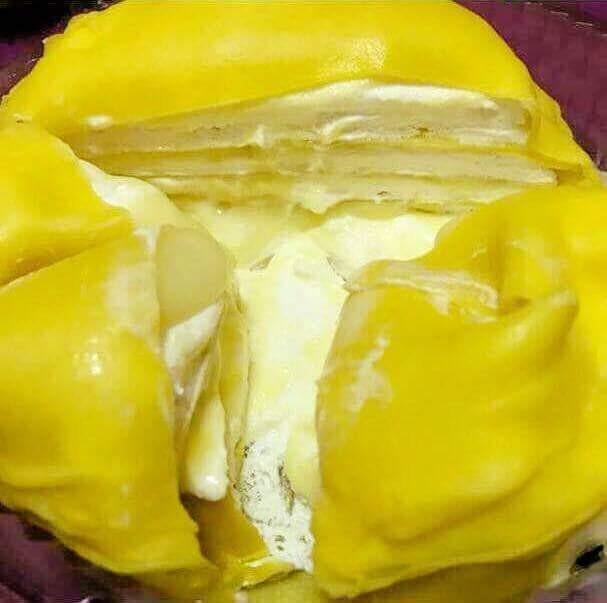Durian Mille Crepe Food Drinks Homemade Bakes On Carousell