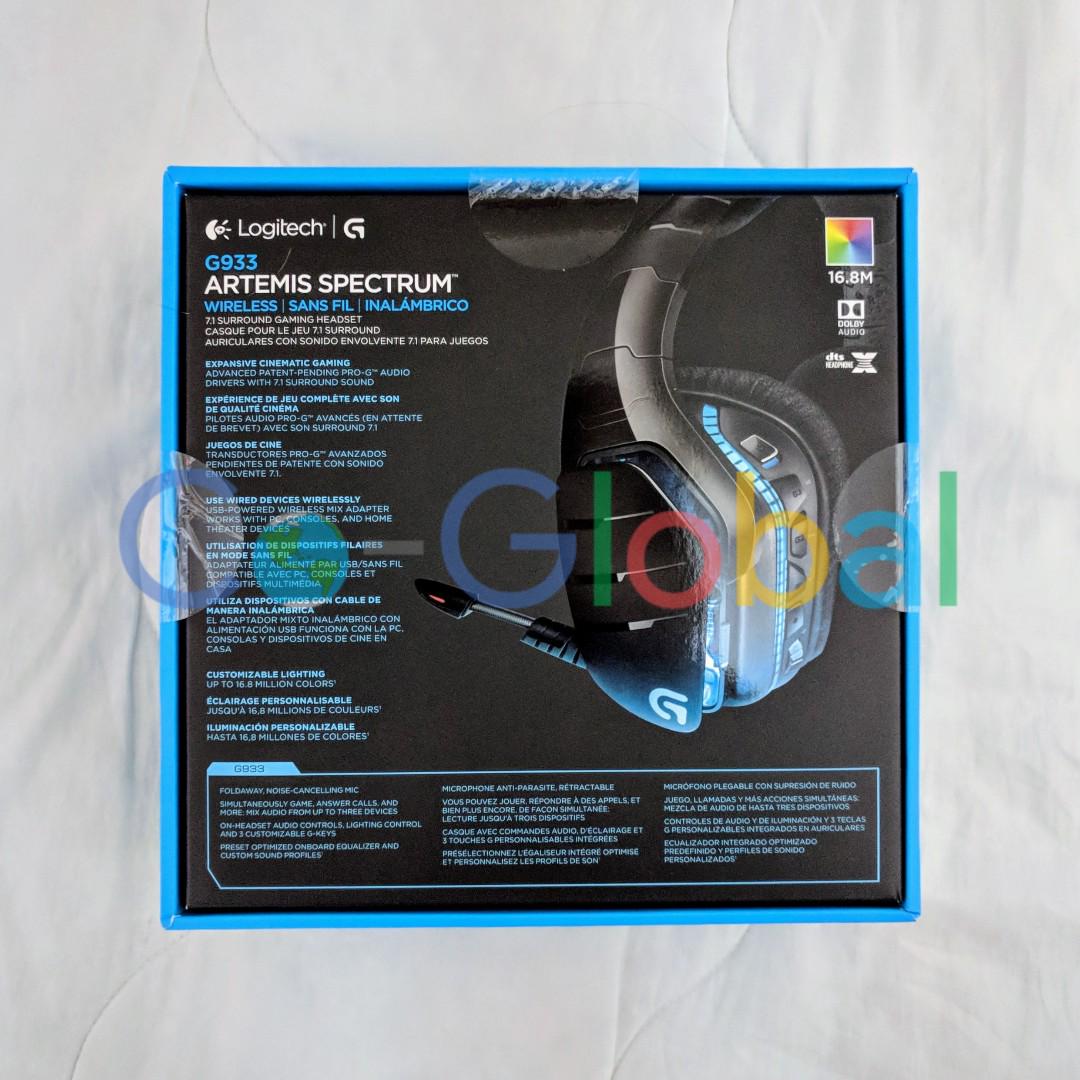 Clearance Sale 全新brand New Logitech G933 Artemis Spectrum Wireless Rgb 7 1 Dolby And Dts X Headphonex Surround Sound Gaming Headset Pc Ps4 Xbox One Switch And Mobile Compatible Pubg 噢賣game Gogovan50