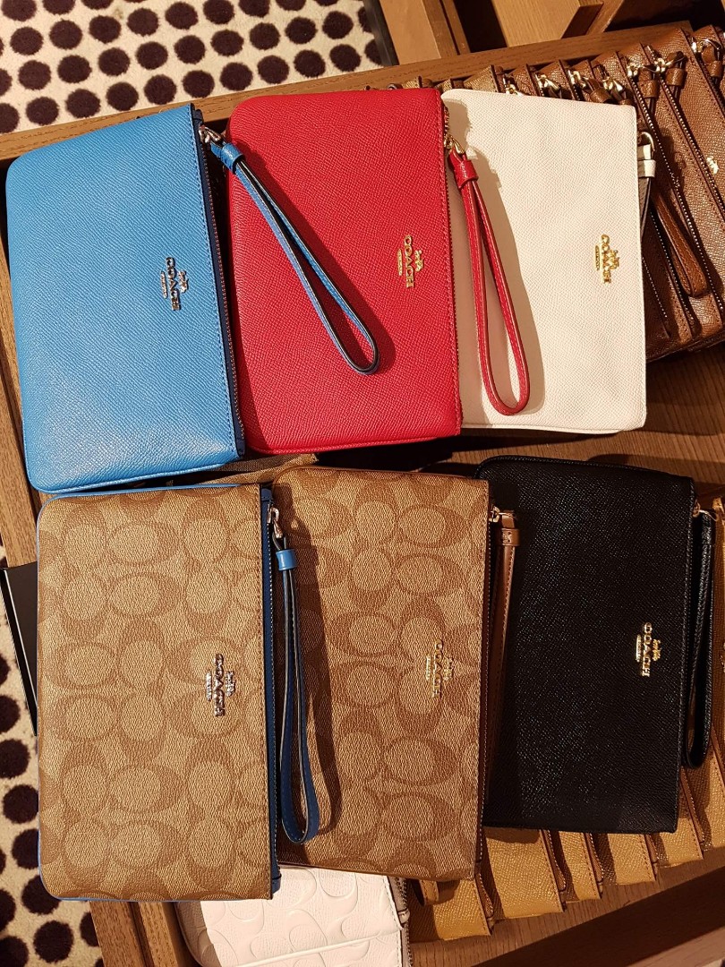 coach wristlet large size