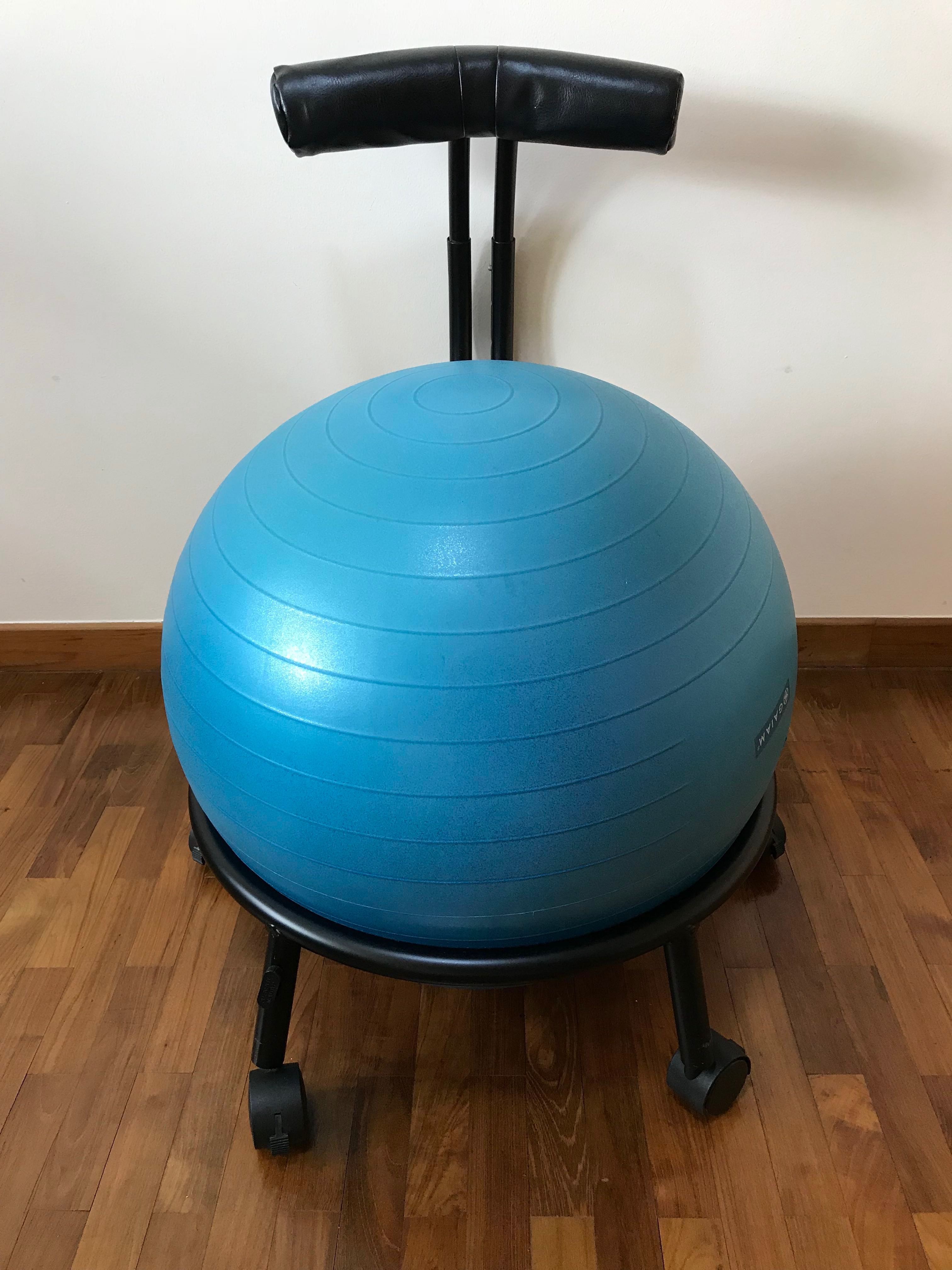 Gaiam Gym Ball Chair Frame Furniture Tables Chairs On Carou Photo
