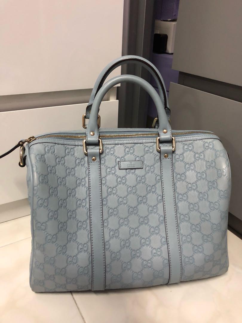 gucci boston bag blue