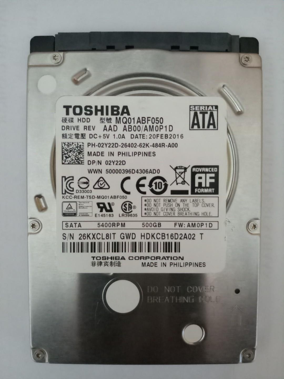 Hard Disk Laptop 500 Gb Elektronik Bagian Komputer Aksesoris Di Carousell