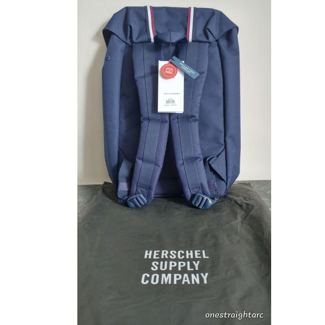 Herschel Retreat backpack Color Peacoat Windsor Wine White Offset Collection Men s Fashion Bags Backpacks on Carousell