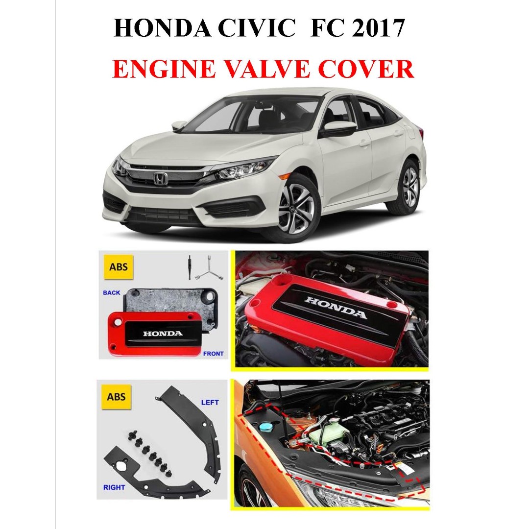 Honda Civic FC 2017 Engine Valve Cover, Auto Accessories on Carousell