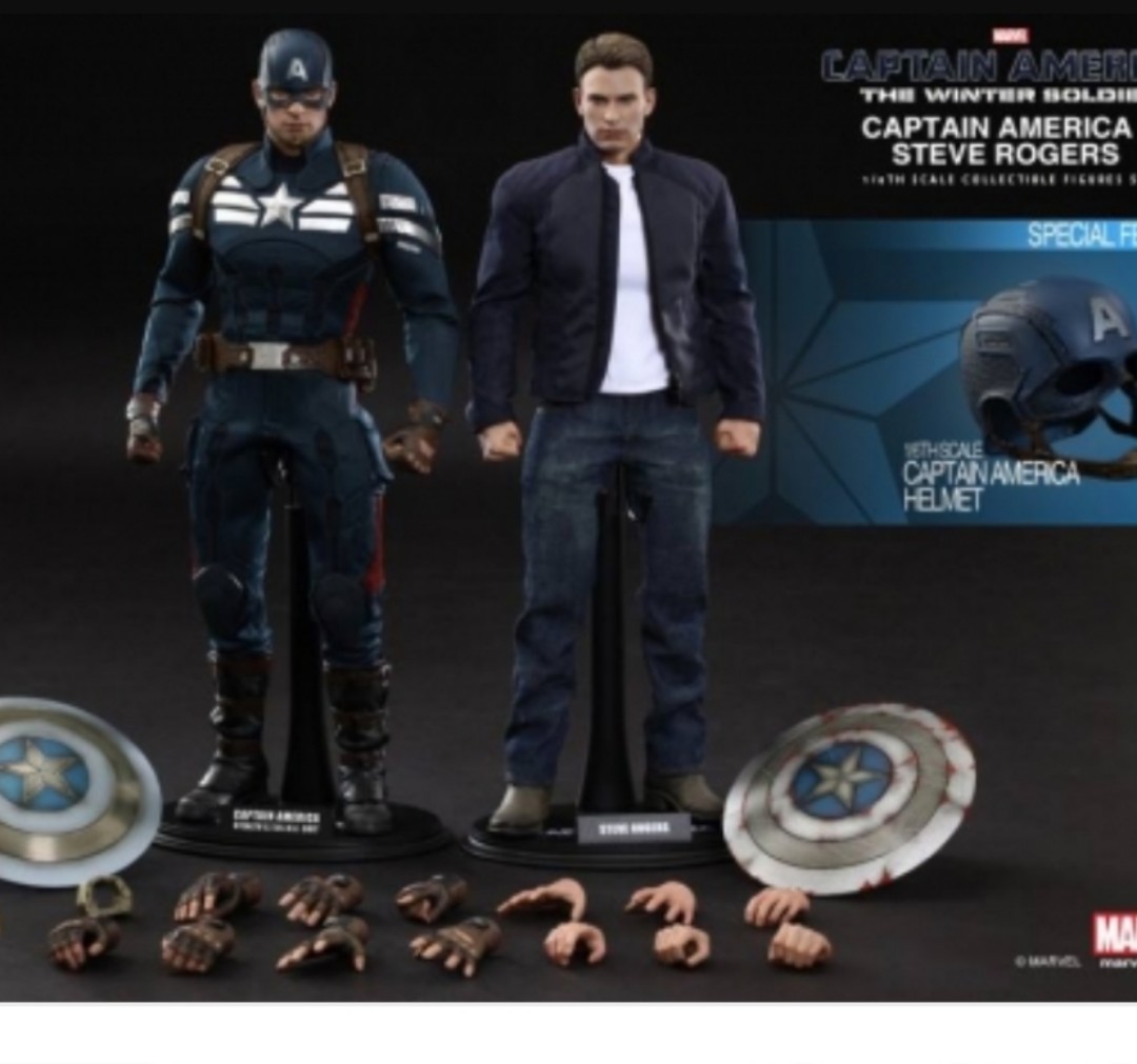 Hot Toys The Winter Soldier Captain America And Steve Roger Toys