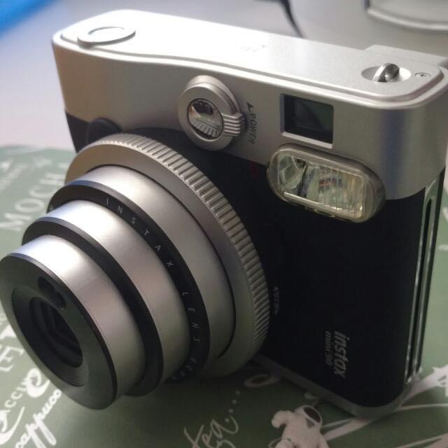 Instax Mini 90 (no box) w/charger strap extra film, Photography, Photography Accessories