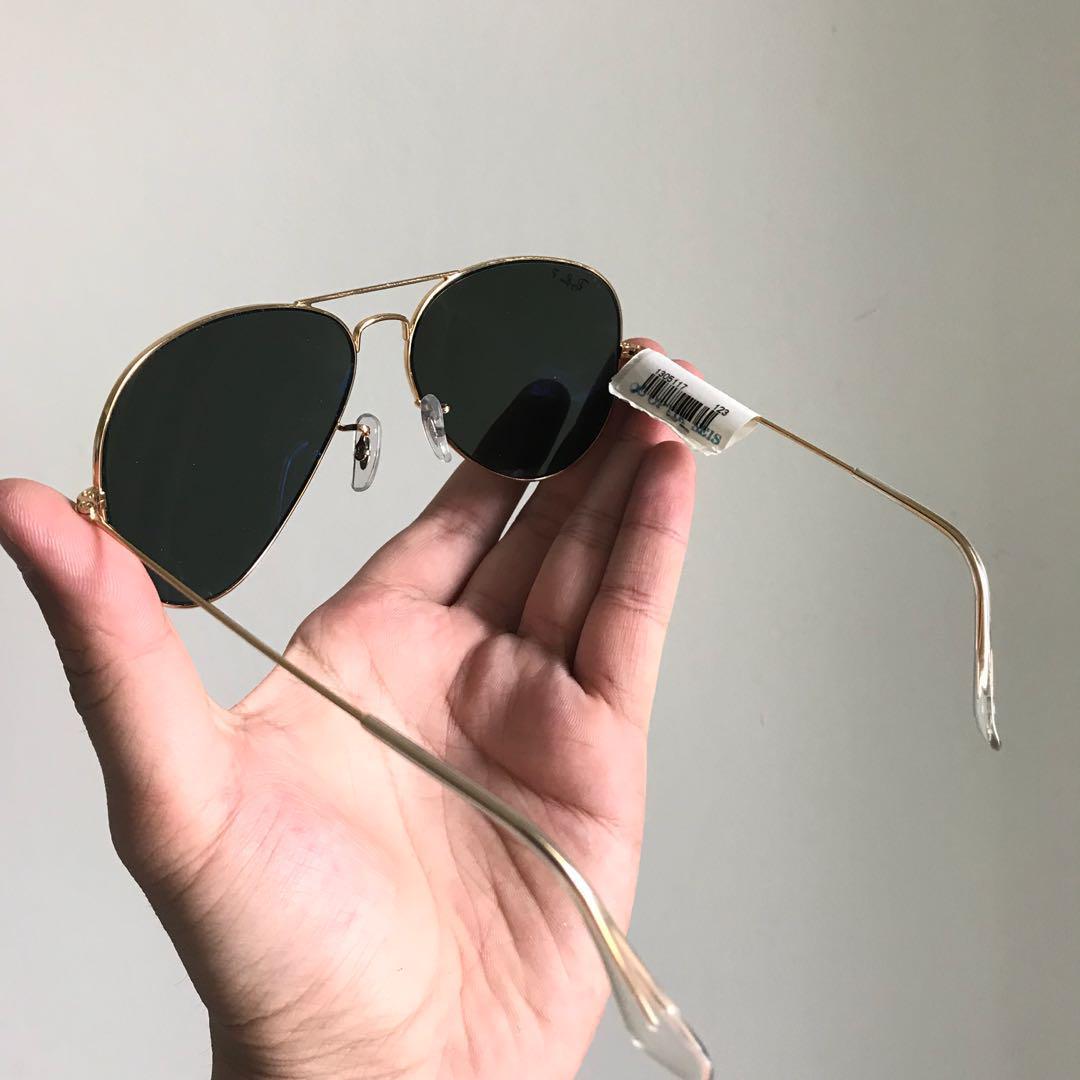 Kacamata Sunglasses Ray Ban Aviator Original Fesyen Pria Aksesoris Kacamata Di Carousell