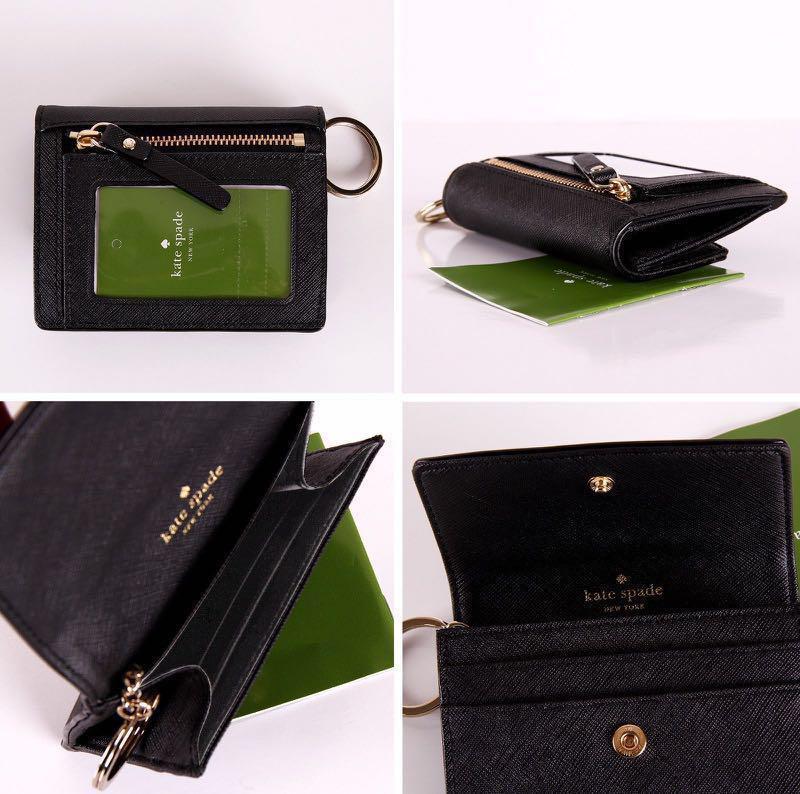 Kate Spade Petty Laurel Way Key Pouch / Wallet / Card Holder [Black],  Women's Fashion, Bags & Wallets, Wallets & Card Holders on Carousell