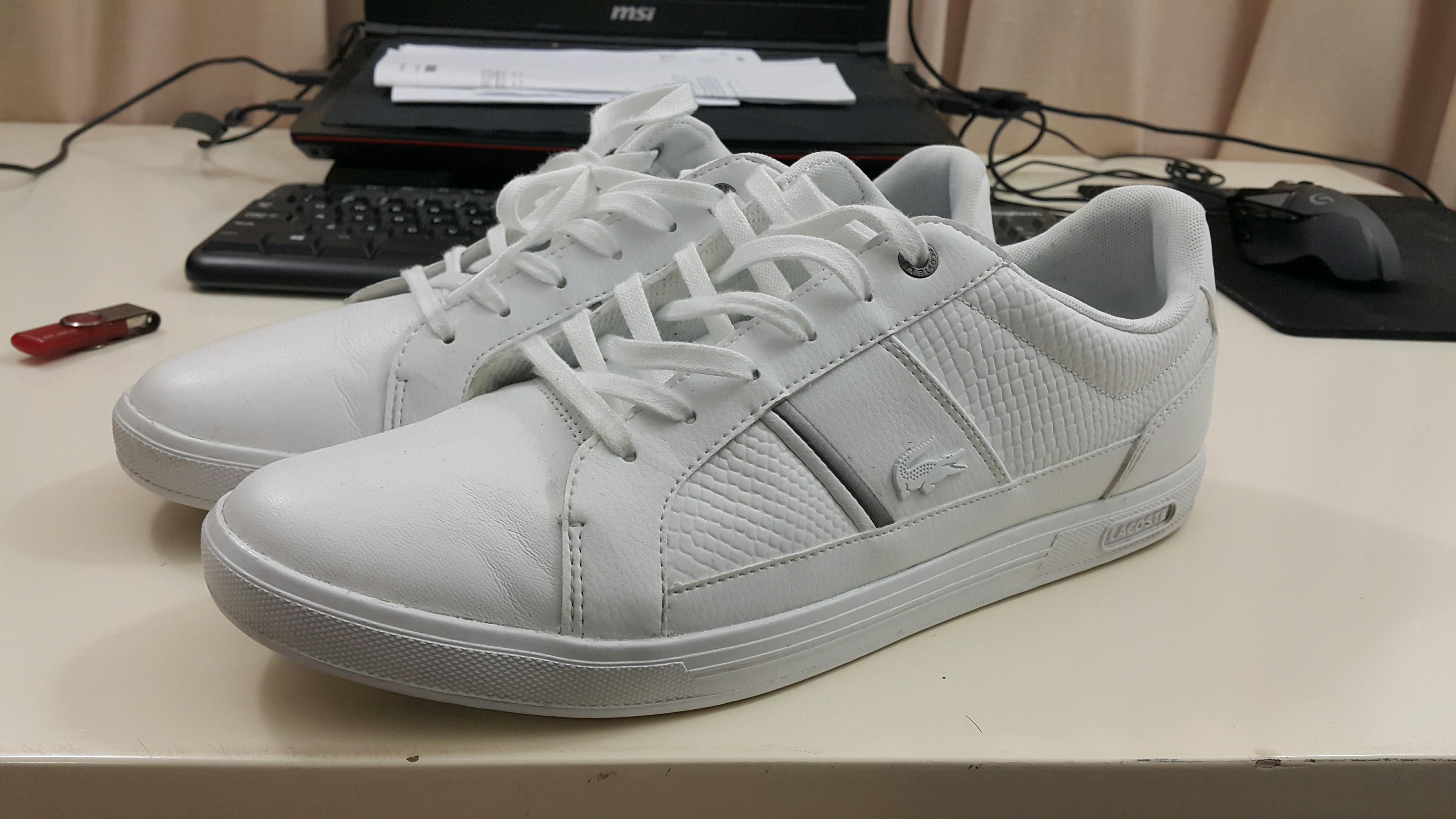 lacoste europa sneakers in white