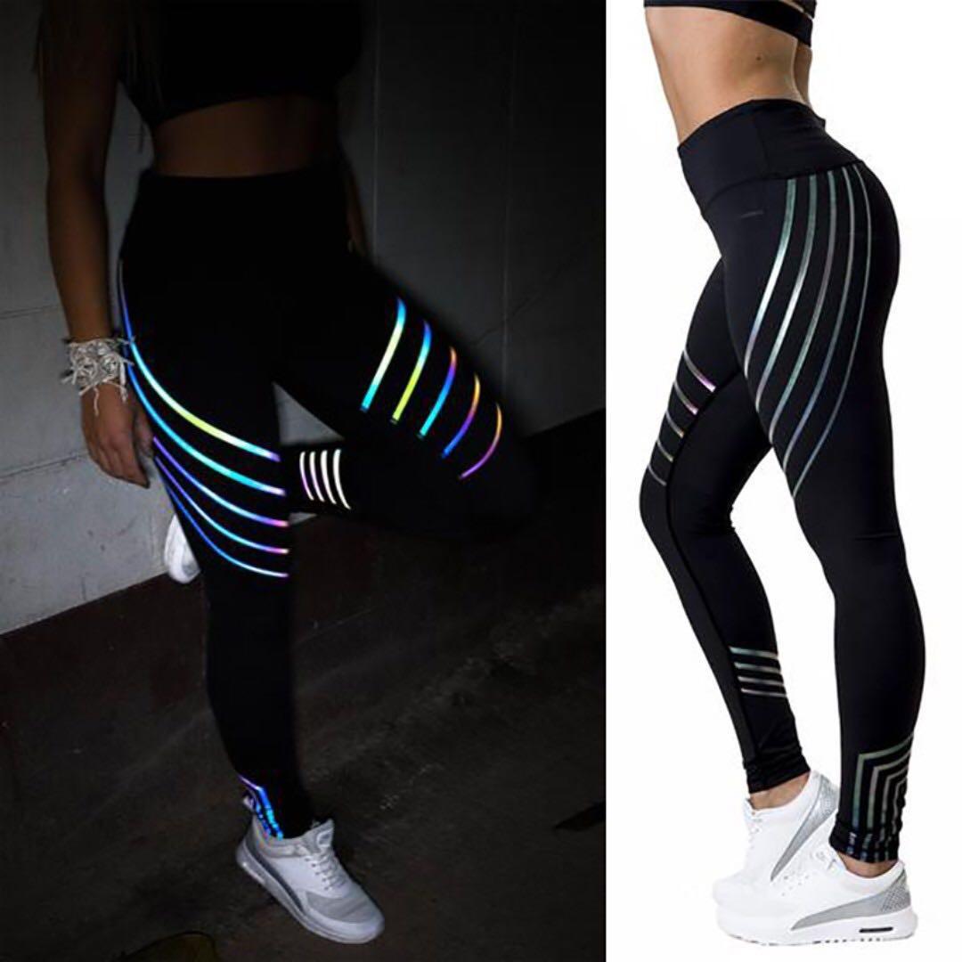 Reflective leggings womens clearance