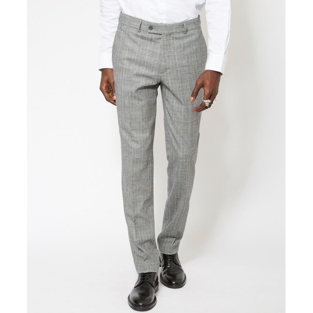 Mens sales gingham trousers