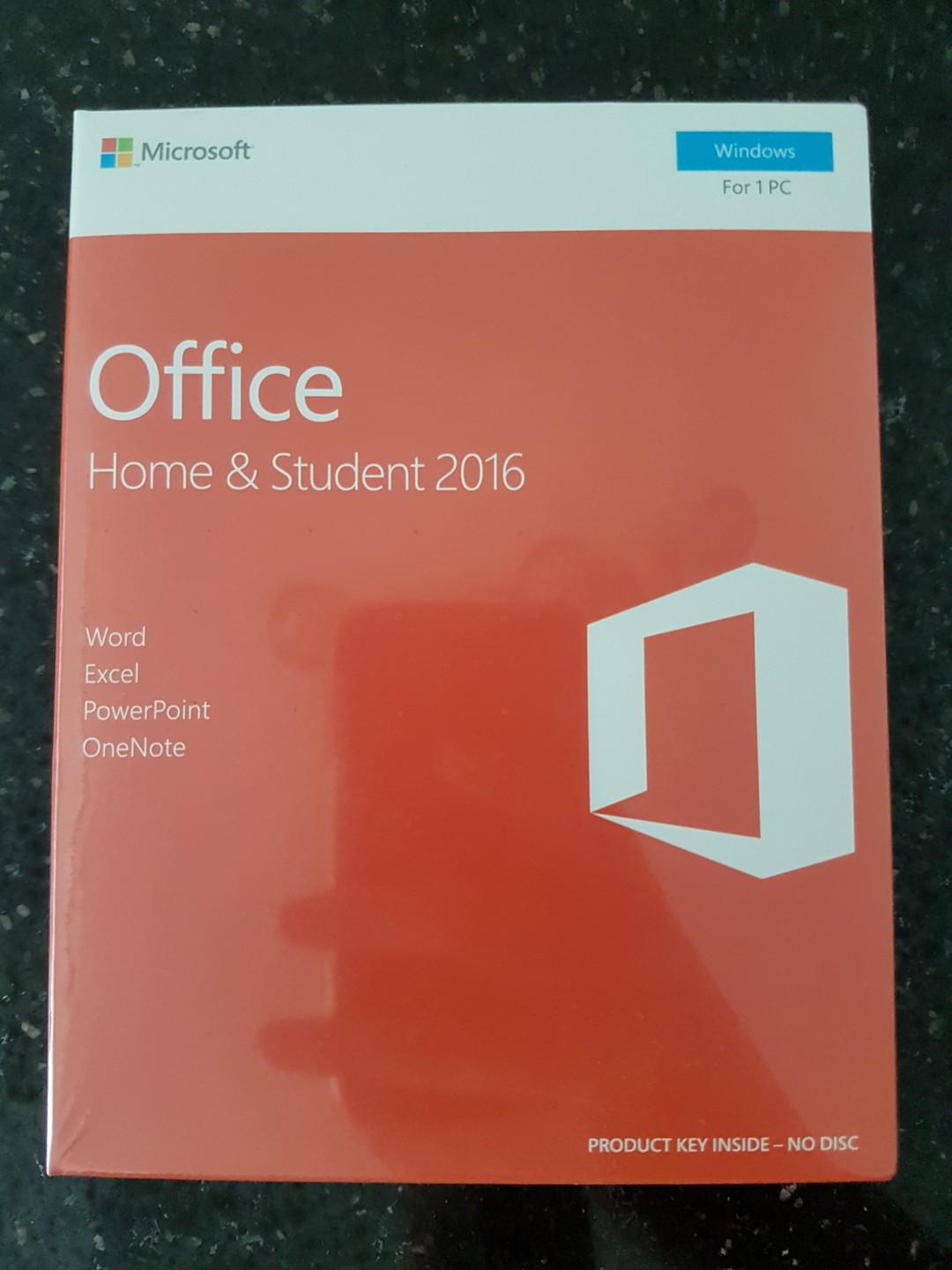 Microsoft Office Home & Student 2016, Computers & Tech, Parts