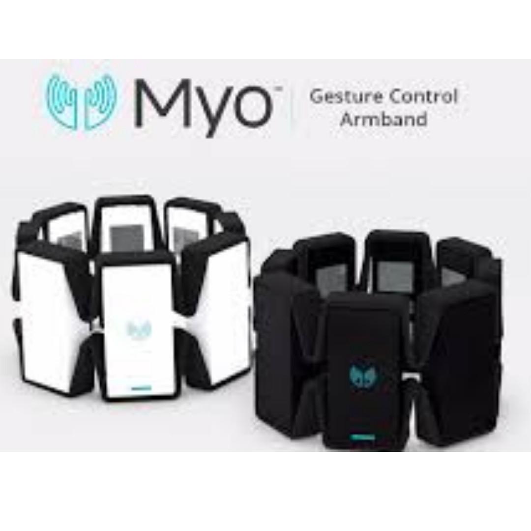 Myo Gesture Control Armband (Black), Electronics, Others on Carousell