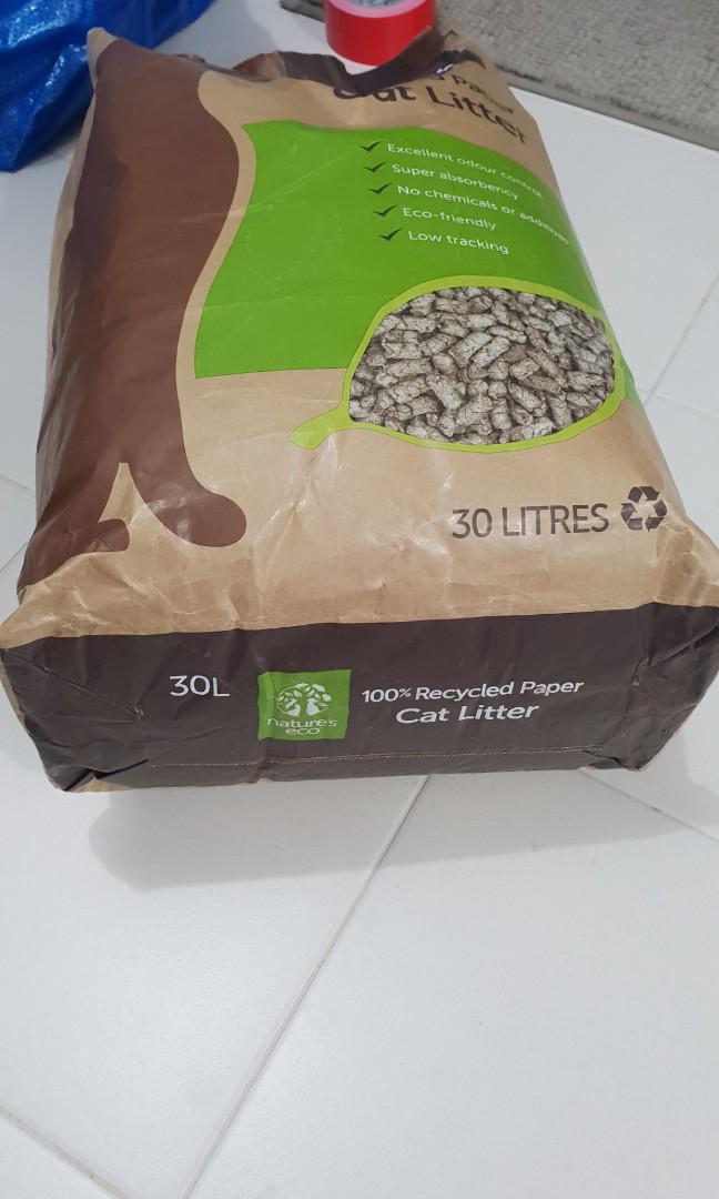 Nature eco 30 litre Cat Litter recycle paper, Pet Supplies, Homes