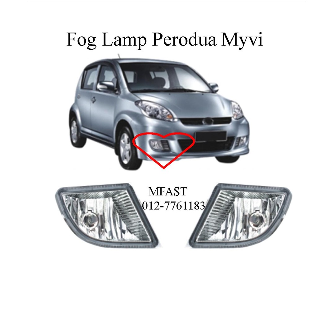 OEM Fog Lamp Perodua Myvi 2008 2010 Auto Accessories on Carousell
