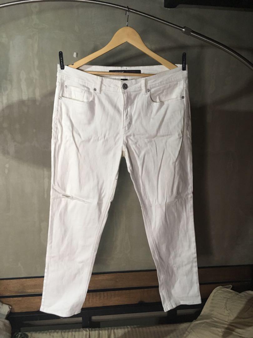 women's plus size white jeans