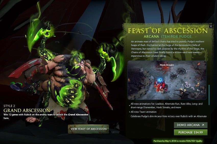 Pudge Arcana Unlocked Toys Games Video Gaming In Game