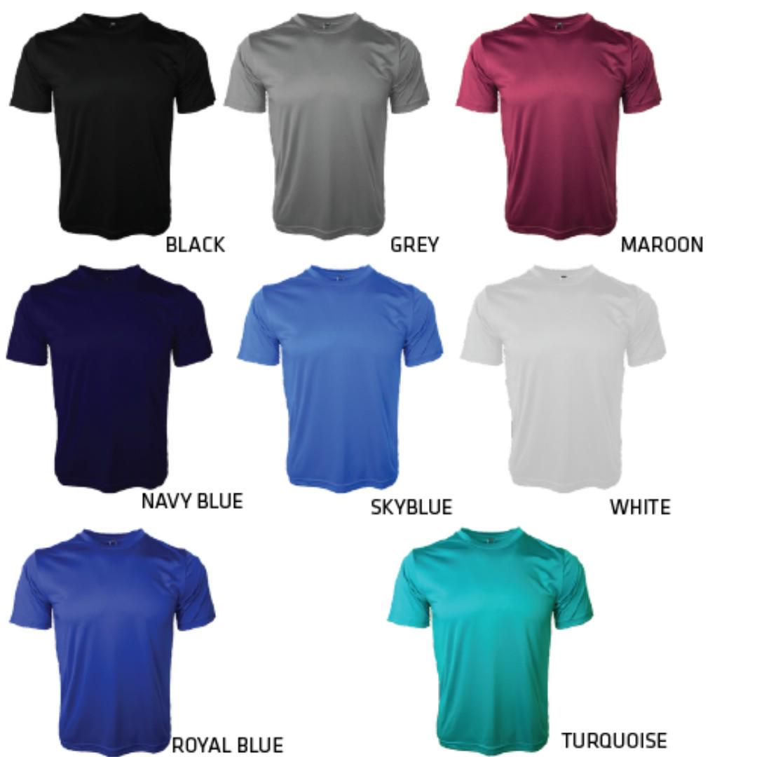 Pre Order Round Neck T Shirt Dri Fit Like Material Men S
