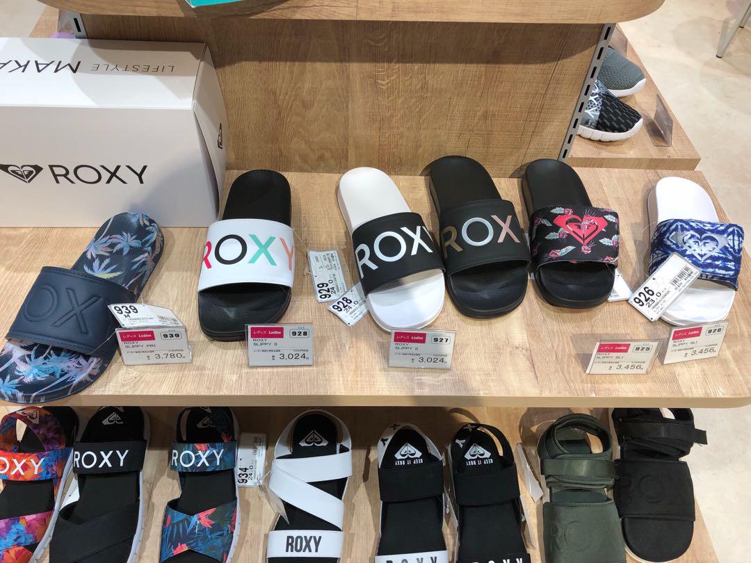 womens roxy slides