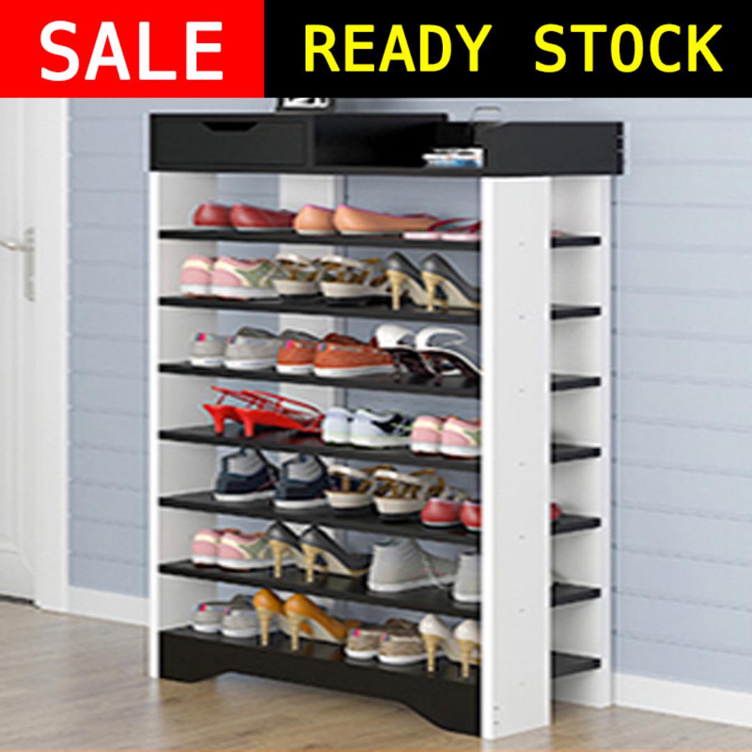 Sale 7 Tier Shoe Rack W Drawer Sr1 Furniture Shelves Drawers