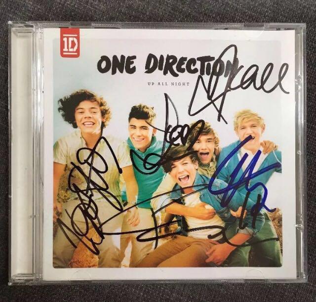 Signed One Direction Up All Night Cd Including Zayn Harry Niall