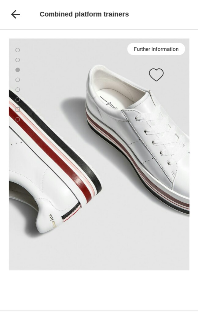 stradivarius platform trainers