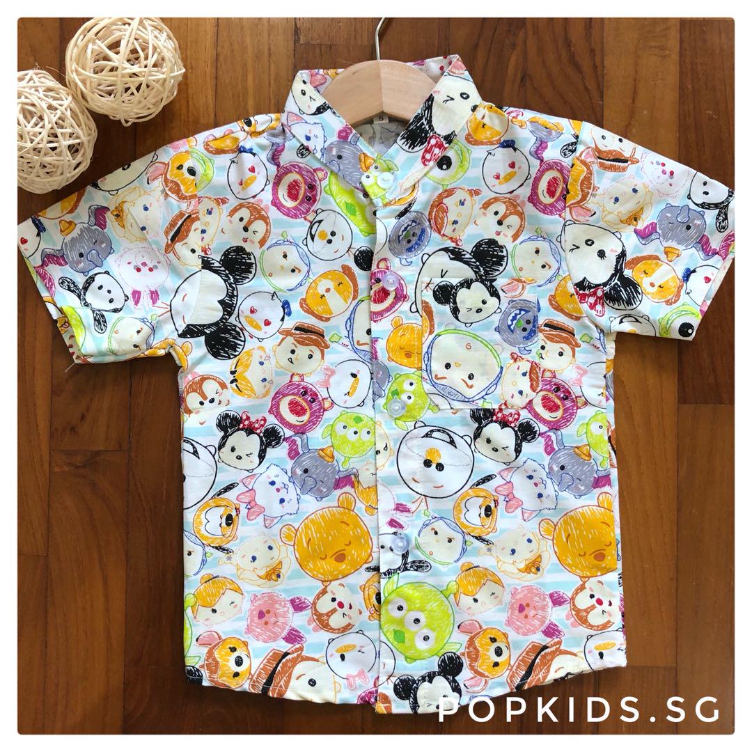 Tsum Tsum Boy Shirt 1 6yo Babies Kids Boys Apparel 4 To