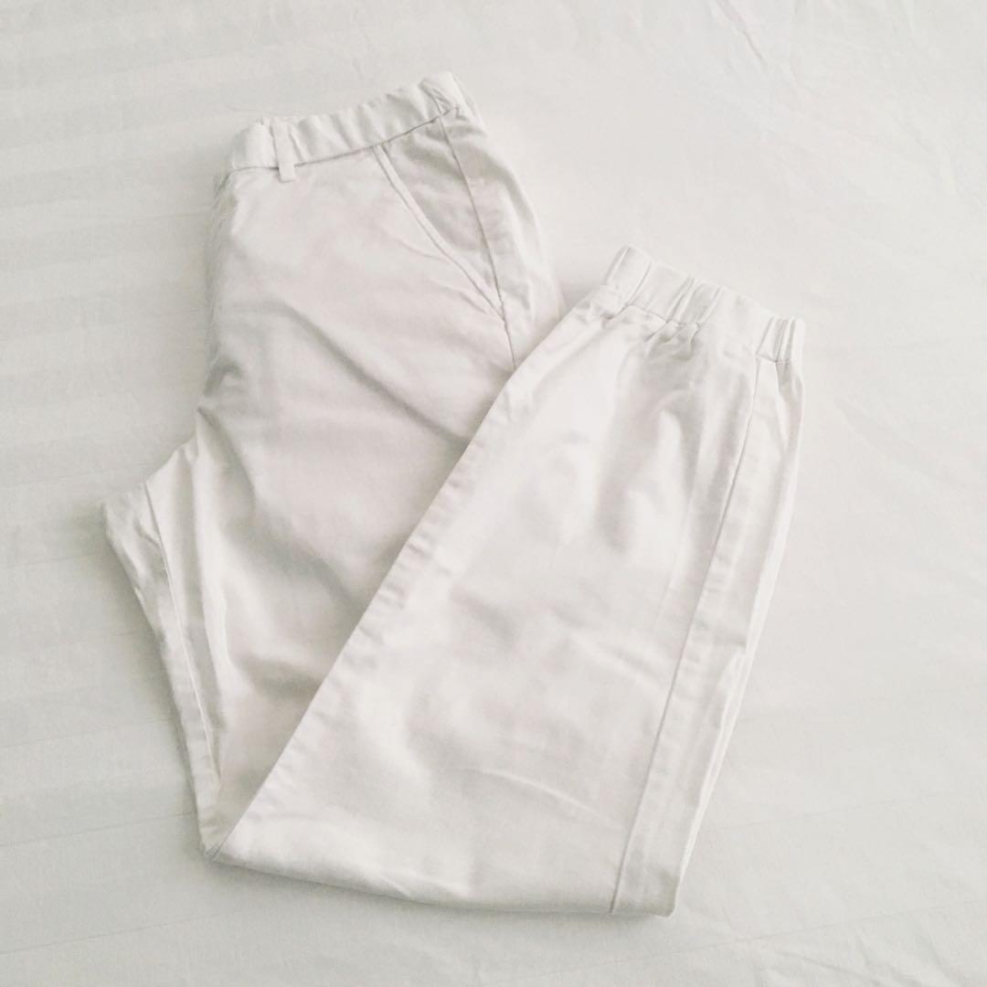Uniqlo White Jogger Pants S