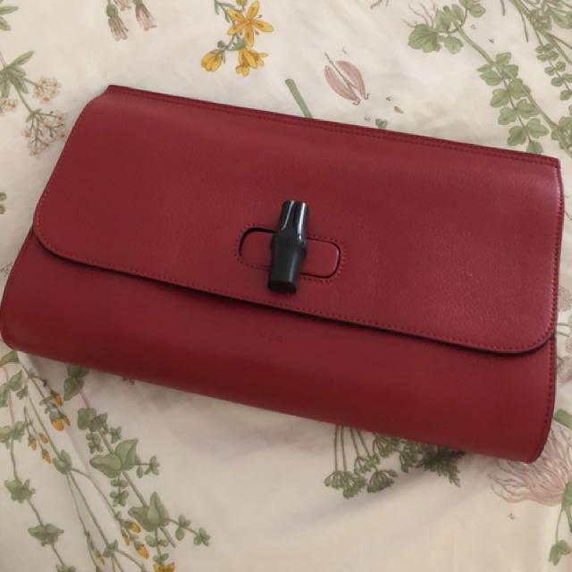 gucci bamboo clutch