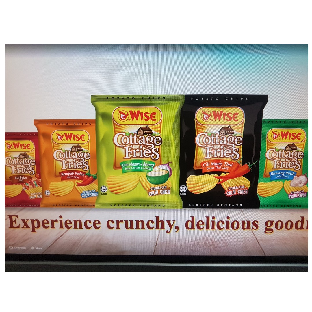 Wise Cottage Fries Potato Chip Food Drinks Packaged Snacks