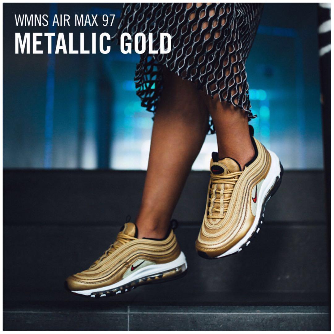 Women's Nike Air Max 97 METALLIC GOLD 