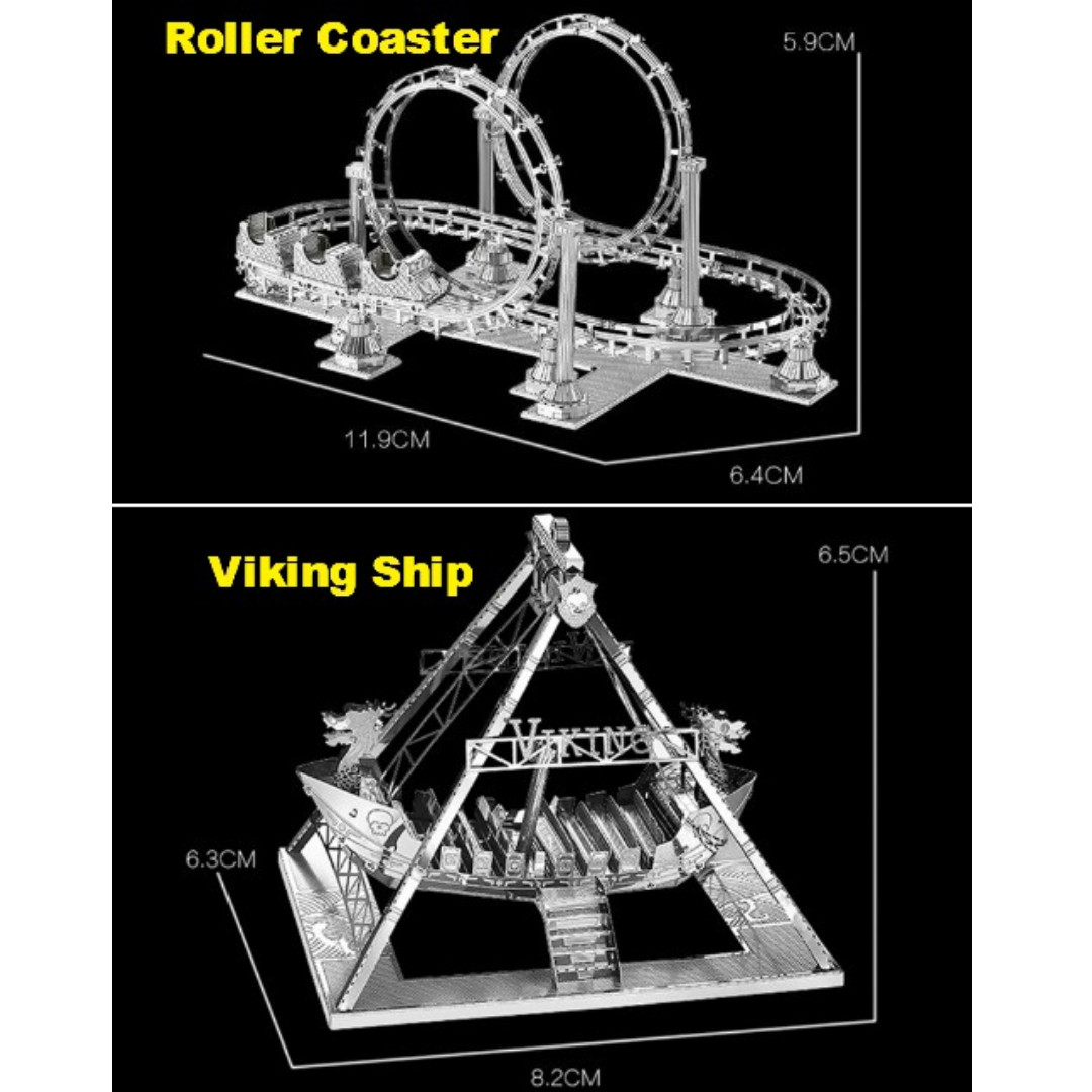 3d Metal Model Kits Puzzle Building Architectures Diy Roller