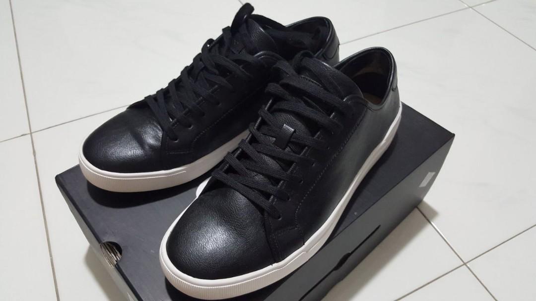 ALDO Haener Black Leather Sneakers, Men 