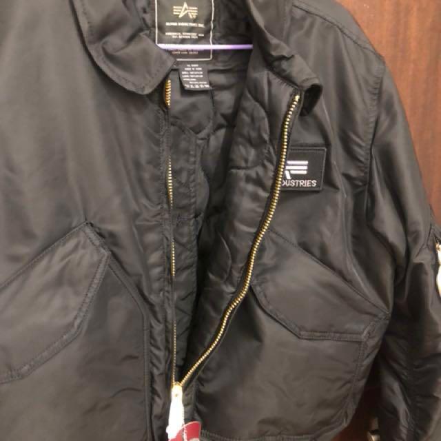 Alpha industries bomber jacket CW45/P, Men's Fashion, Tops & Sets ...