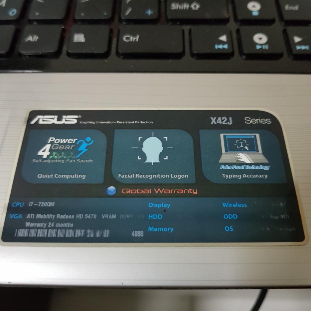 Asus X42J Laptop (Not turning ON Black screen), Computers & Tech