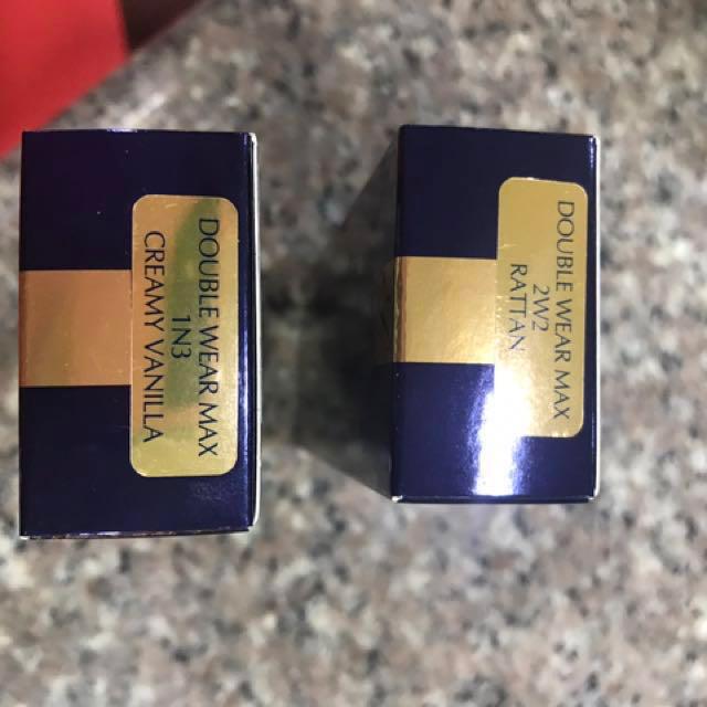 *AUTHENTIC* Estée Lauder Double Wear Max Cover Samples 2ML/5ML (Category: Face Care) located in Mandaluyong City. Submitted by allaboutthatbase (Listing ID 132543036, Image 2). Description: I prefer this camouflage cream to the original double wear formula, which tends to crack/flake on my normal to dry skin). Please see the review below :) PROS • Full coverage, I mean REALLY full coverage (but does not look mask like or like you are wearing lots