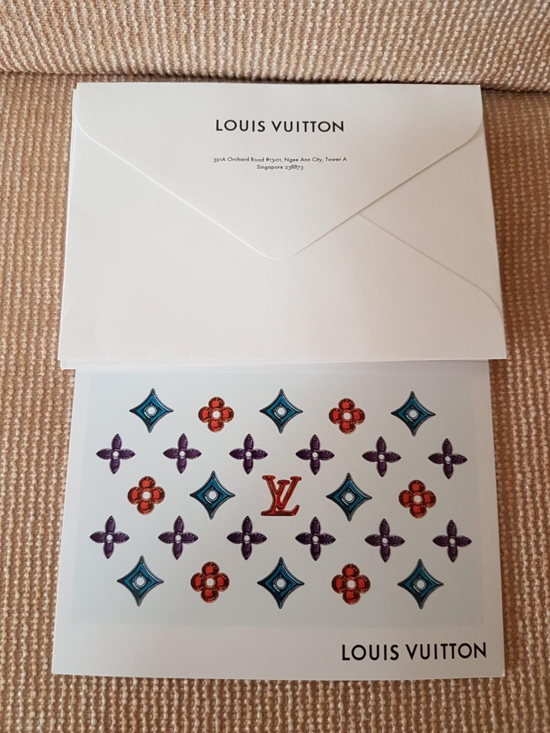 Orange Louis Vuitton illustrated Thank You Cards Set by funvites
