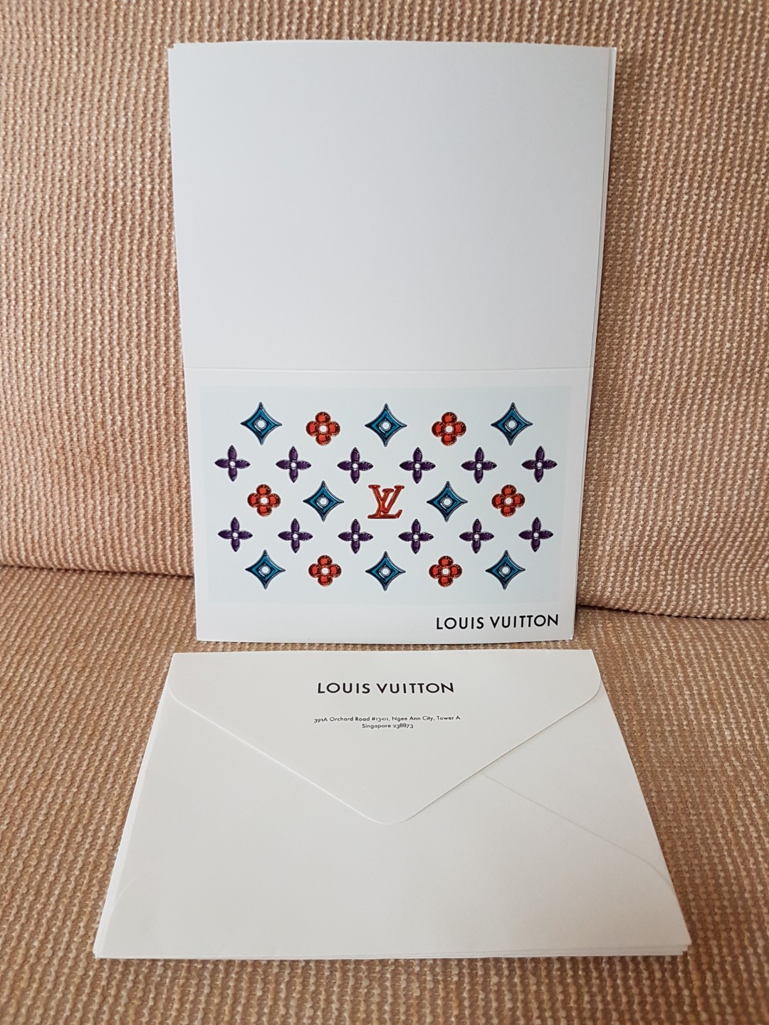 Louis Vuitton Blank Greeting Card with Envelope for all occasion